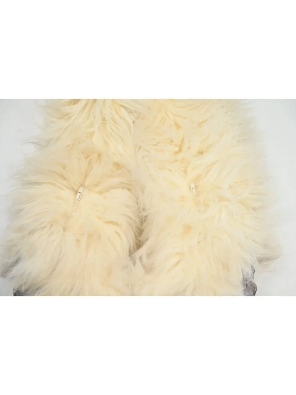 Chanel F/W 2010 Fantasy Icicle Faux Fur Mukluk Boots G27514 in Ivory